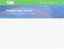 Tablet Screenshot of organicbabyatlanta.com